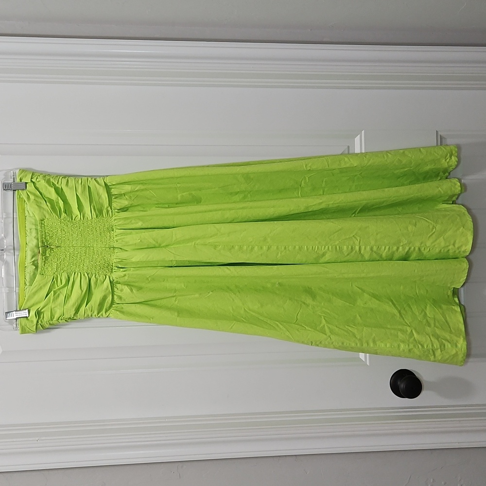 Wayf Strapless Midi Dress - Picture 5 of 9